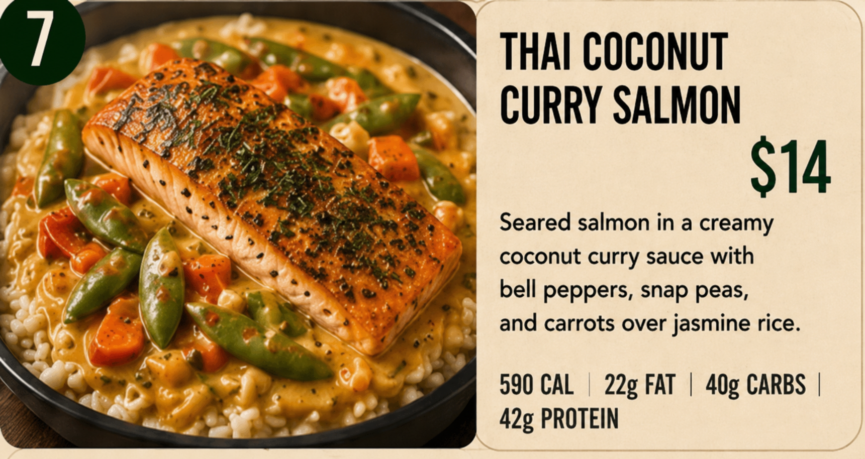 THAI COCONUT CURRY SALMON