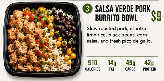 Salsa Verde Pork Burrito Bowl