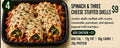 SPINACH AND 3 CHEESE STUFFED SHELLS