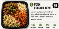 PORK EGGROLL BOWL