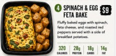 Spinach Egg and Feta Bake